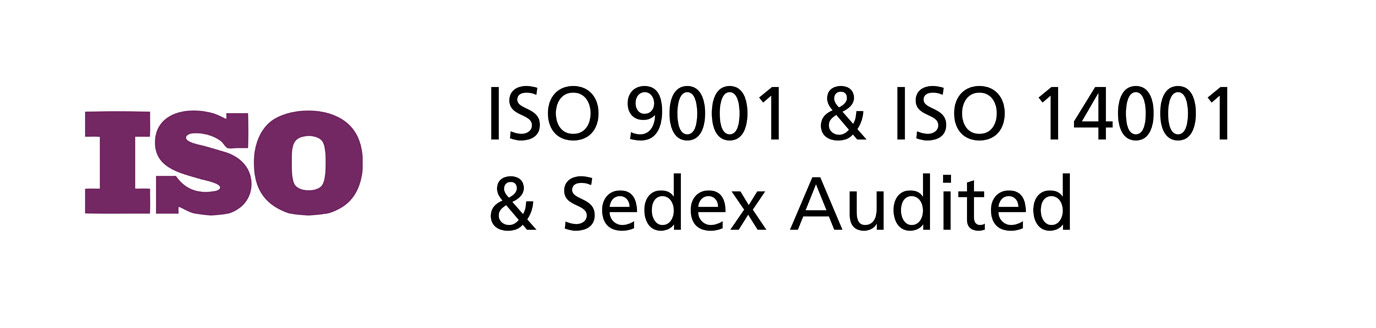 ISO 9001 & ISO 14001 Sedex Audited
